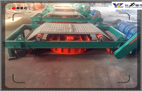 電磁自卸式除鐵器，陜西電磁自卸式除鐵器型號_陜西電磁自卸式除鐵器型號廠(chǎng)家配件_型號及工作視頻 