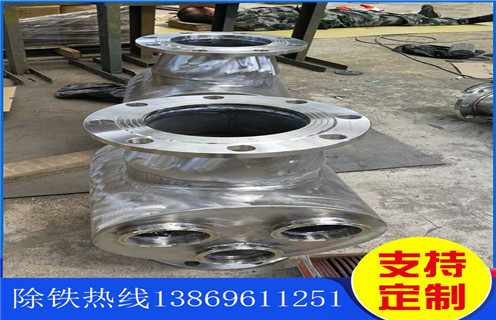管道永磁除鐵器，成都管道永磁式除鐵器_成都管道永磁式除鐵器的動(dòng)畫(huà)通過(guò)量計算應用安裝示意圖型12000高斯_可定制工作原理